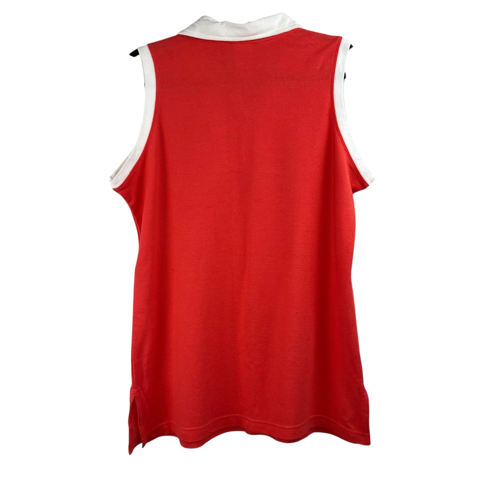 Vintage Just My Size Y2k Coral Orange Split Neck Tunic Top 14w 16w Nwt Coastal — image 2 of 8